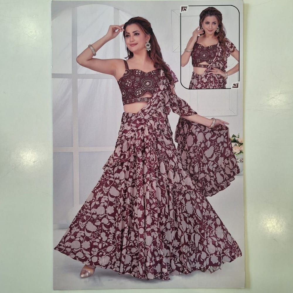 Maroon Lehenga