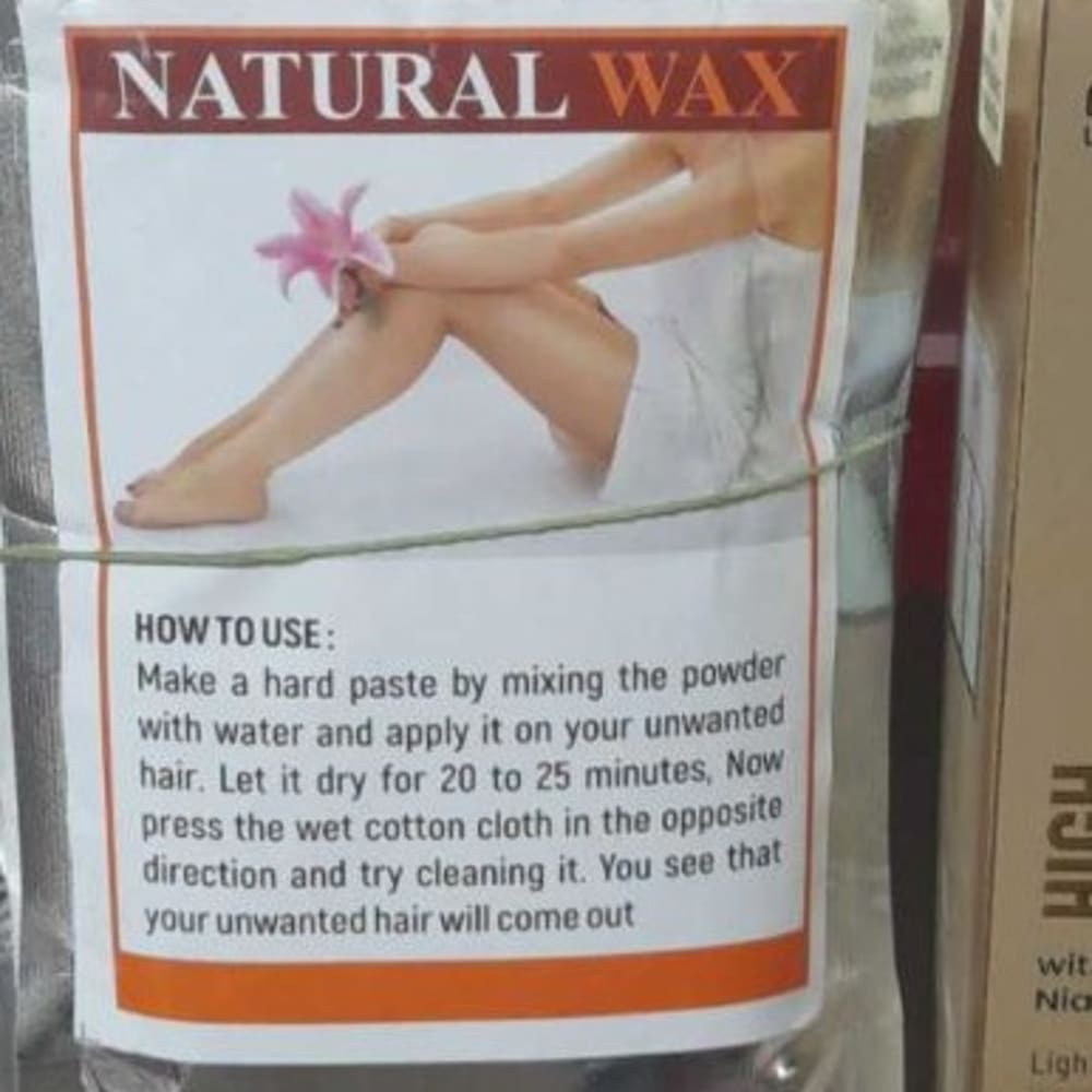 Natural wax powder