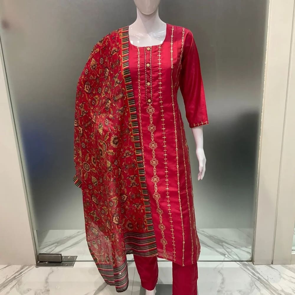 Maroon Salwar Suite
