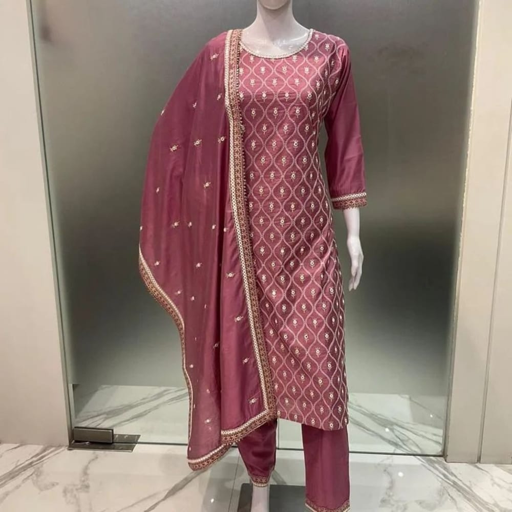 Maroon Salwar Suite
