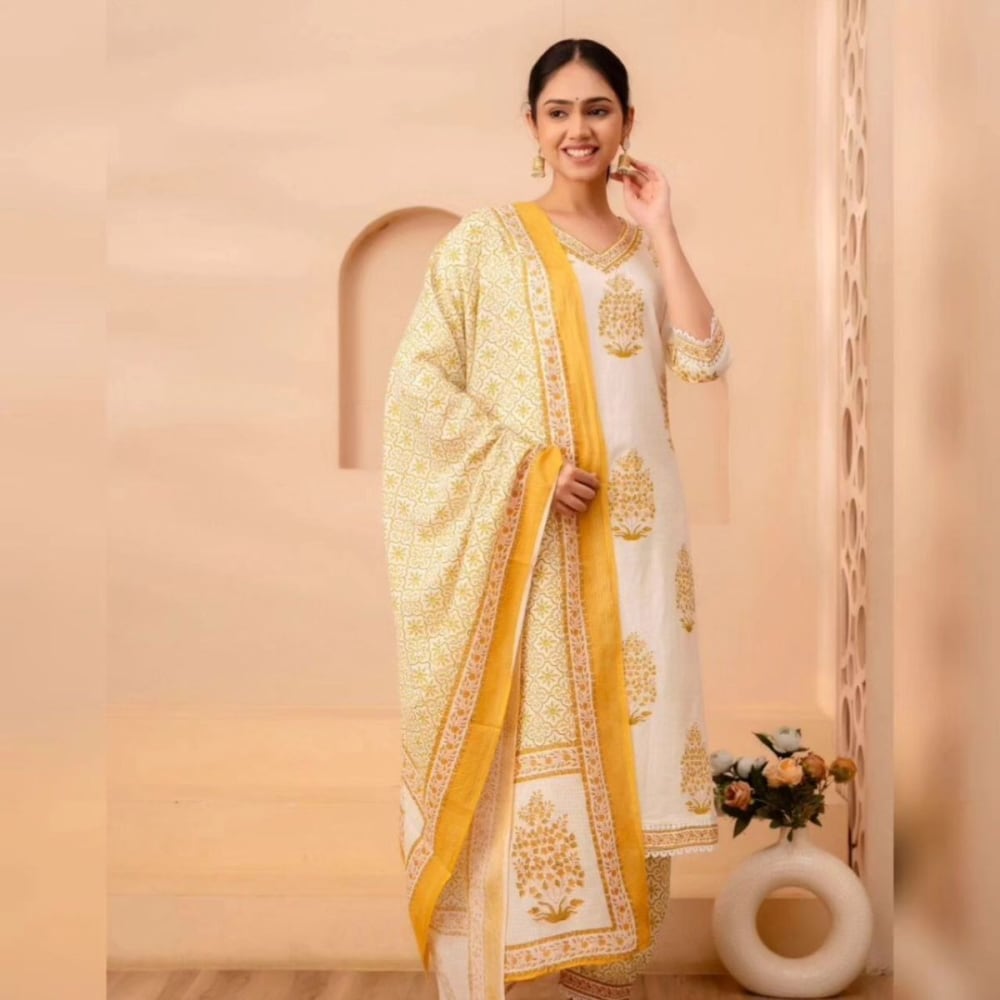 Yellow Salwar Suite