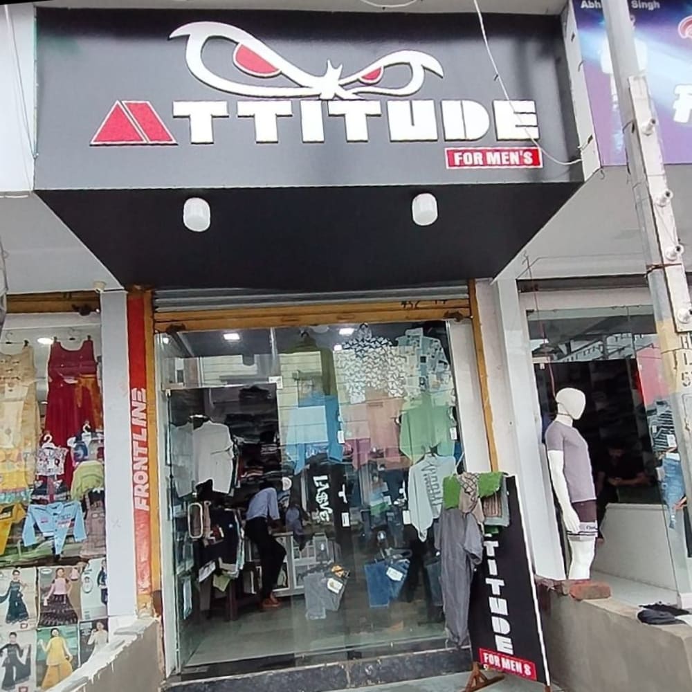 Attitude man's wear logo