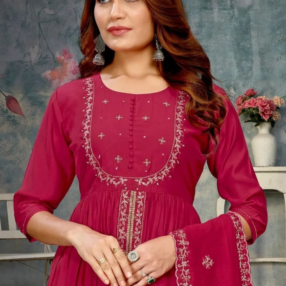 Maroon Salwar Suite
