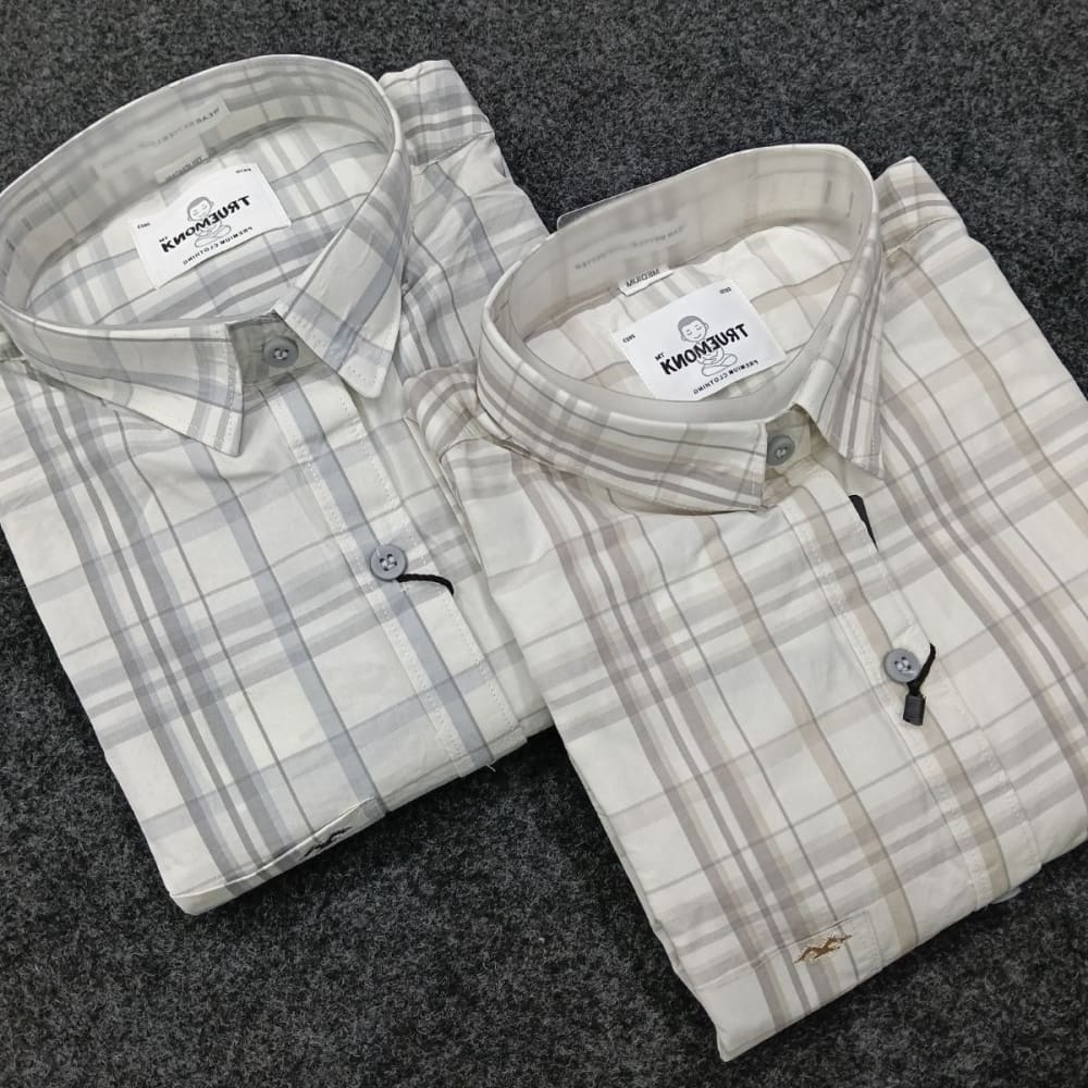 TRUE MONK Checked Shirt for Men's 