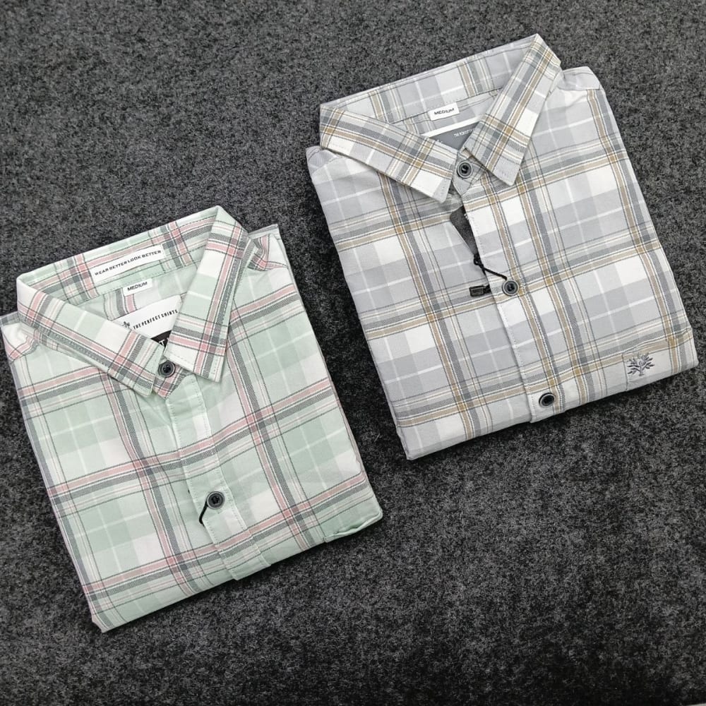 Settle Casual Checked Shirt for Men's 