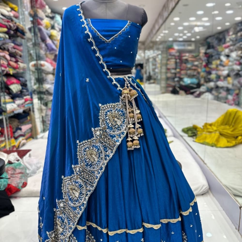 Navy Blue Lehenga