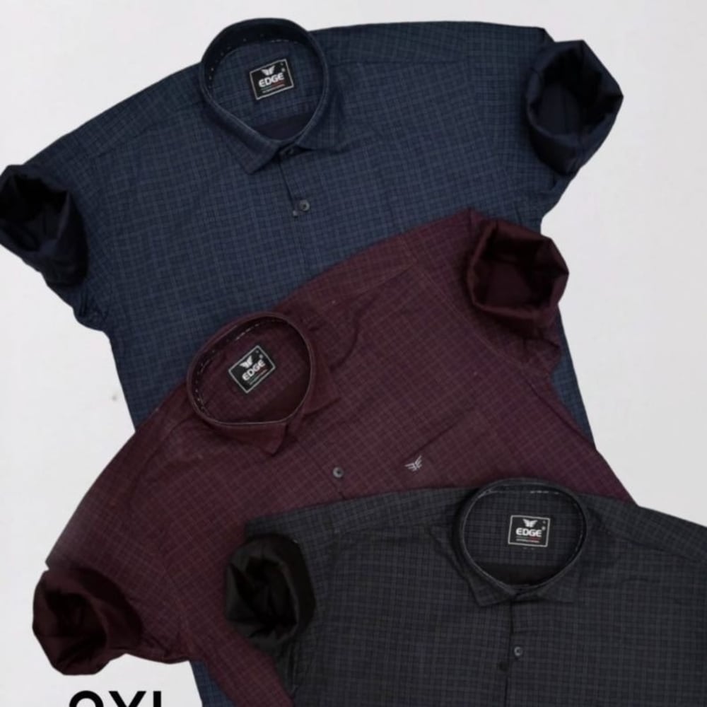 Dark Gray Maroon Shirt