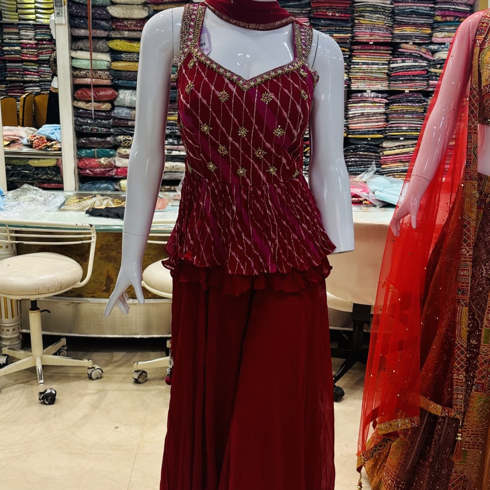 Maroon Salwar Suite