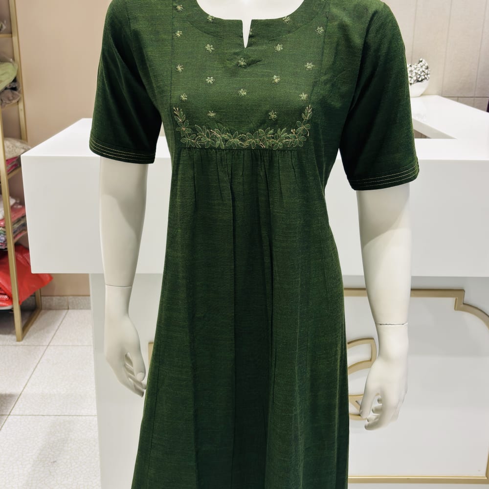 Maroon Light Green Salwar Suite