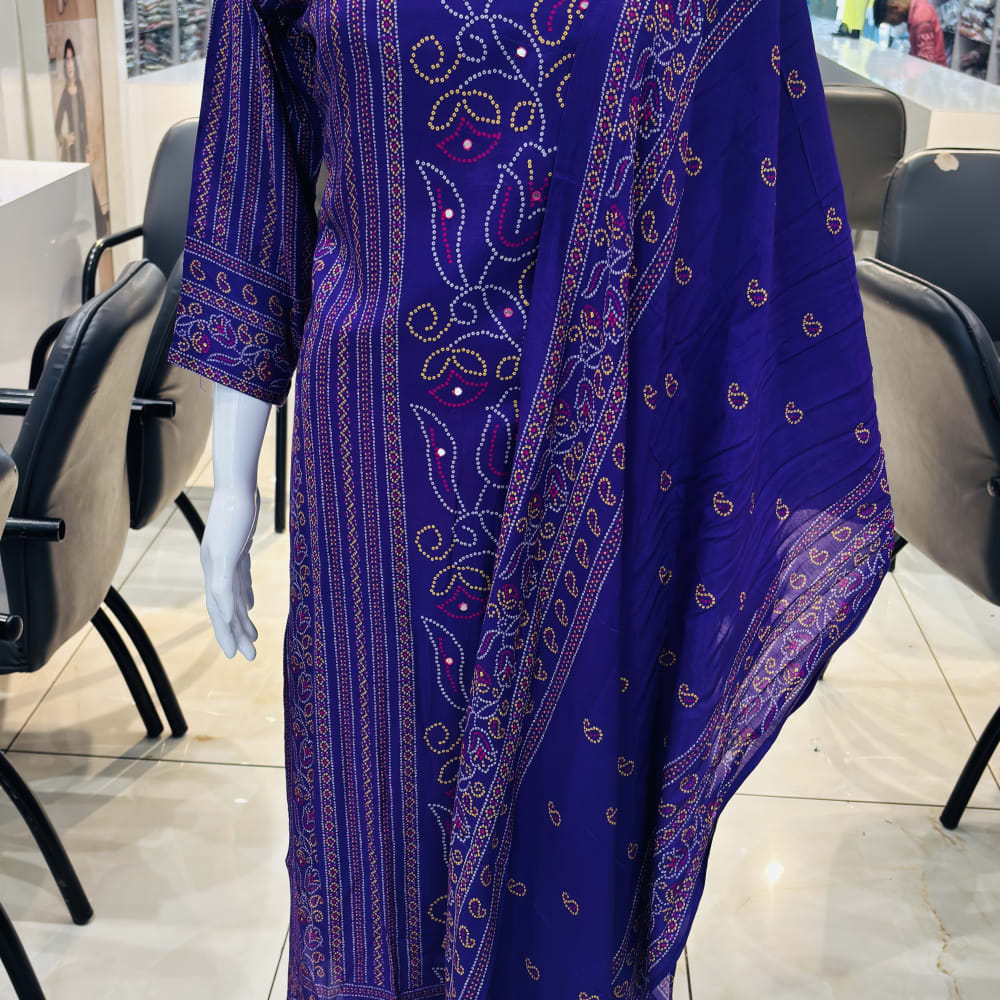 Navy Blue Salwar Suite