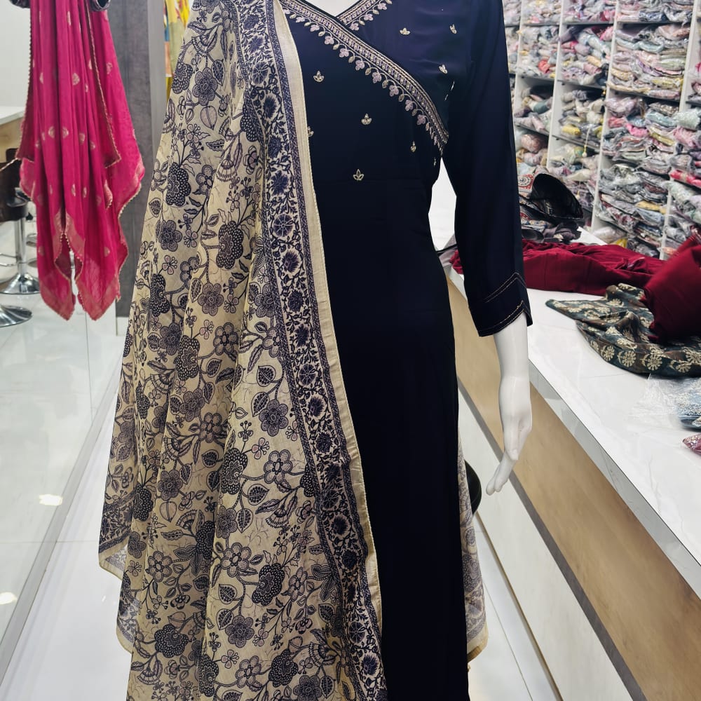 Navy Blue Salwar Suite