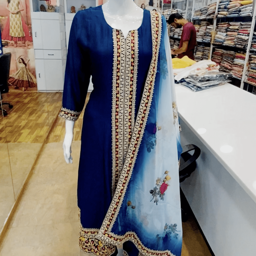 Navy Blue Salwar Suite