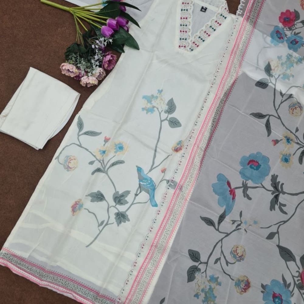 White pant pair heavy look 6