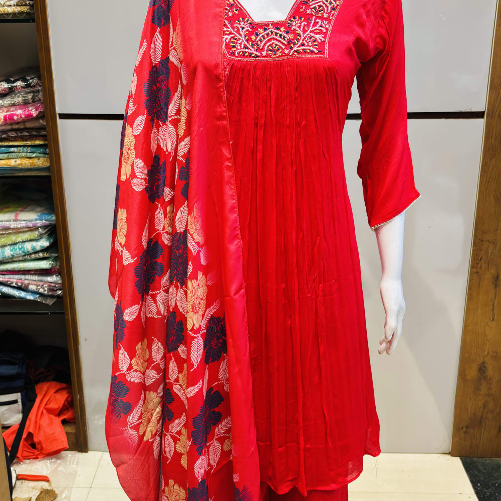 Maroon Salwar Suite