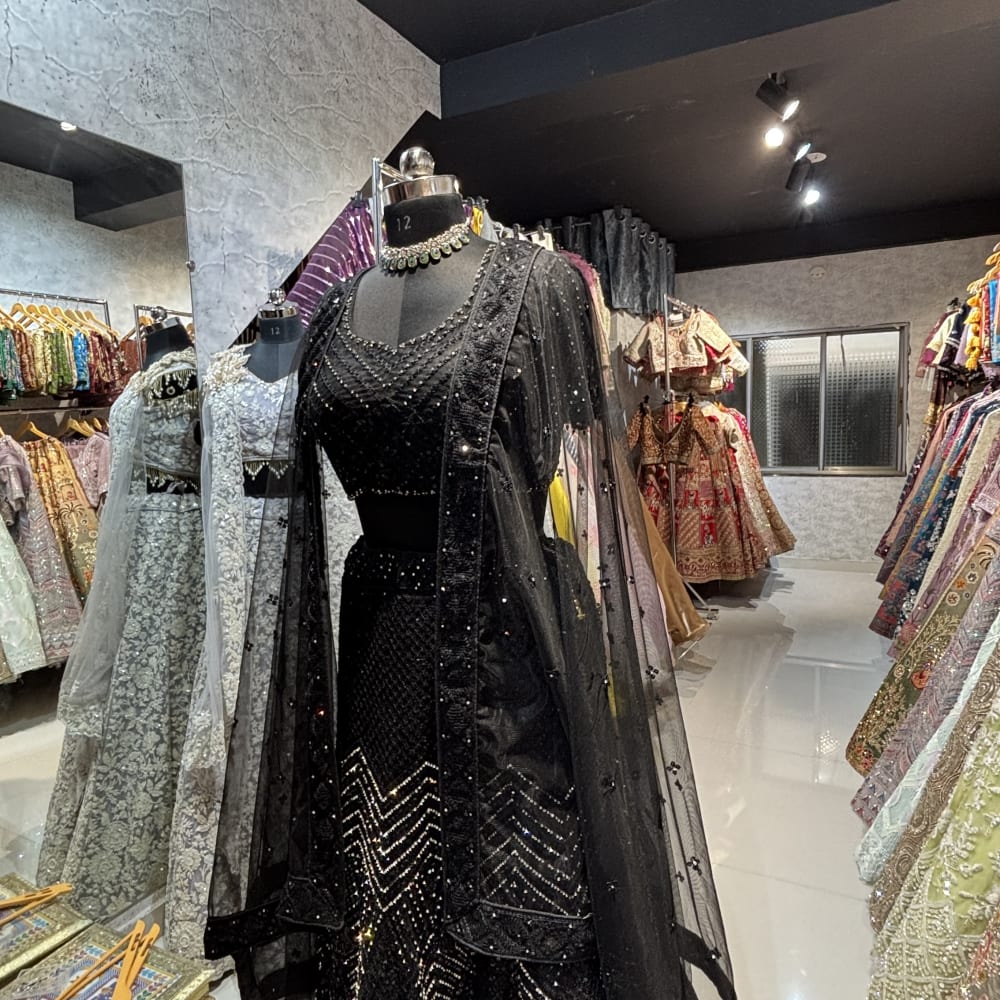 Navy Blue Lehenga