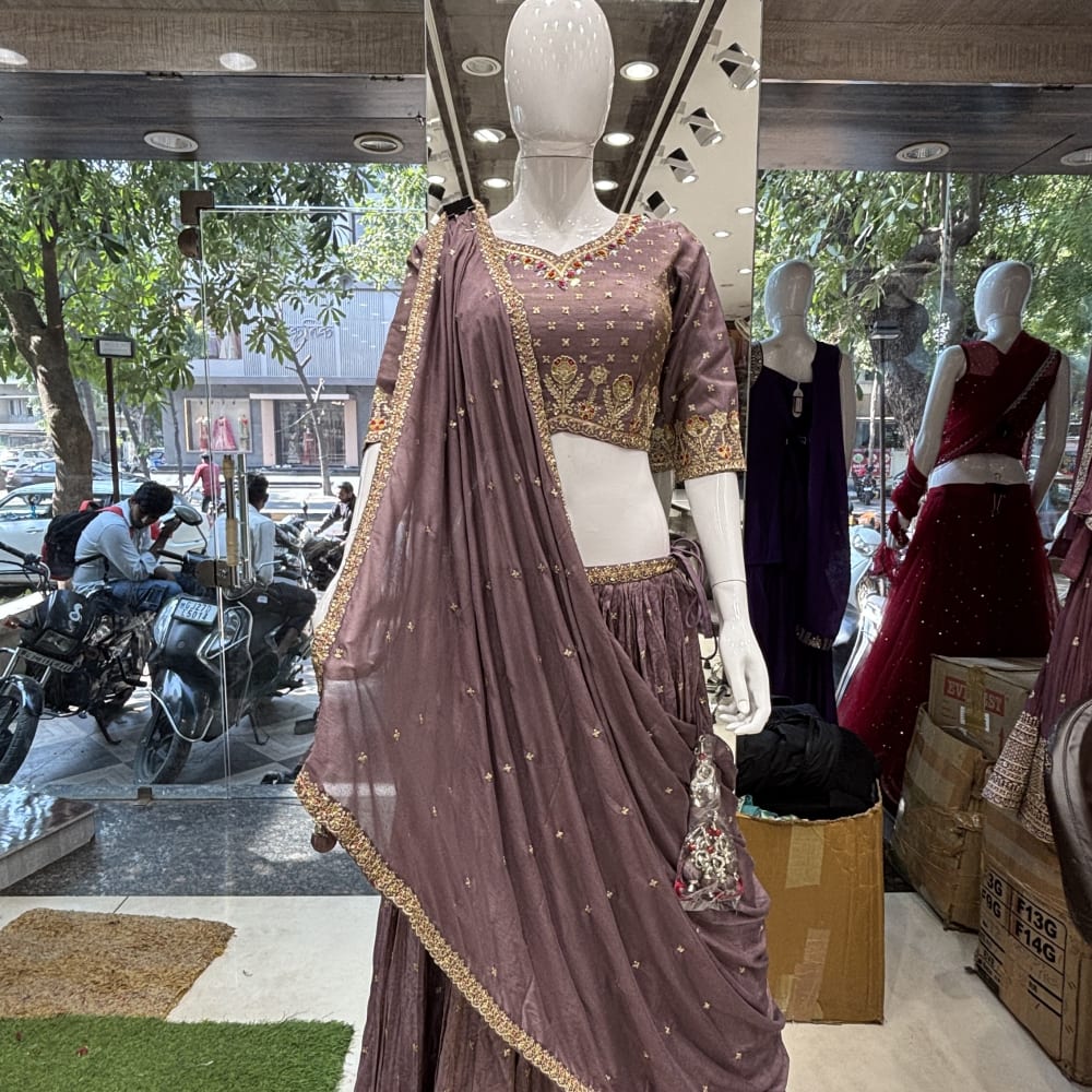Maroon Lehenga