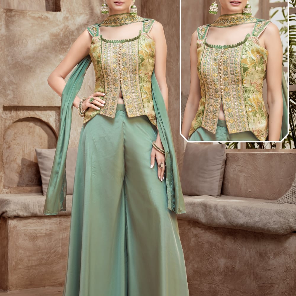 Green Lehenga