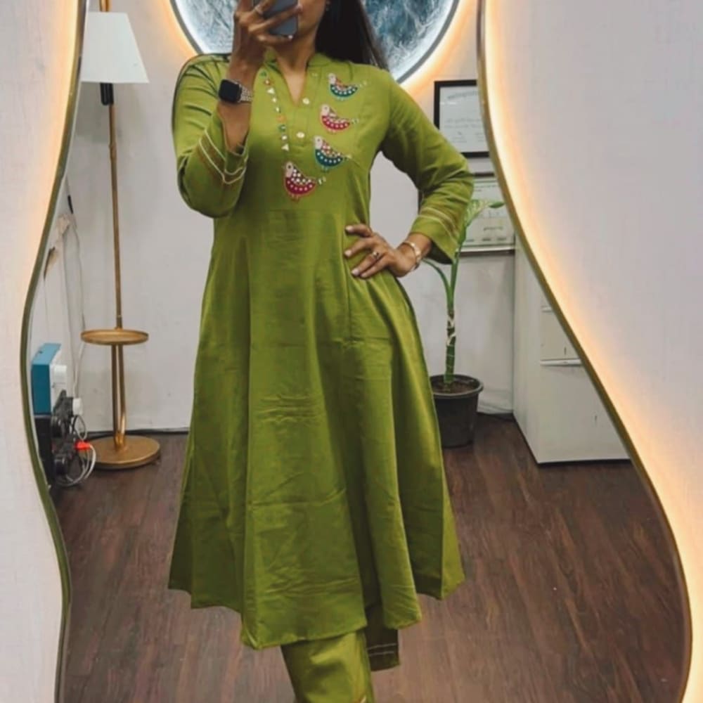 Green Salwar Suite