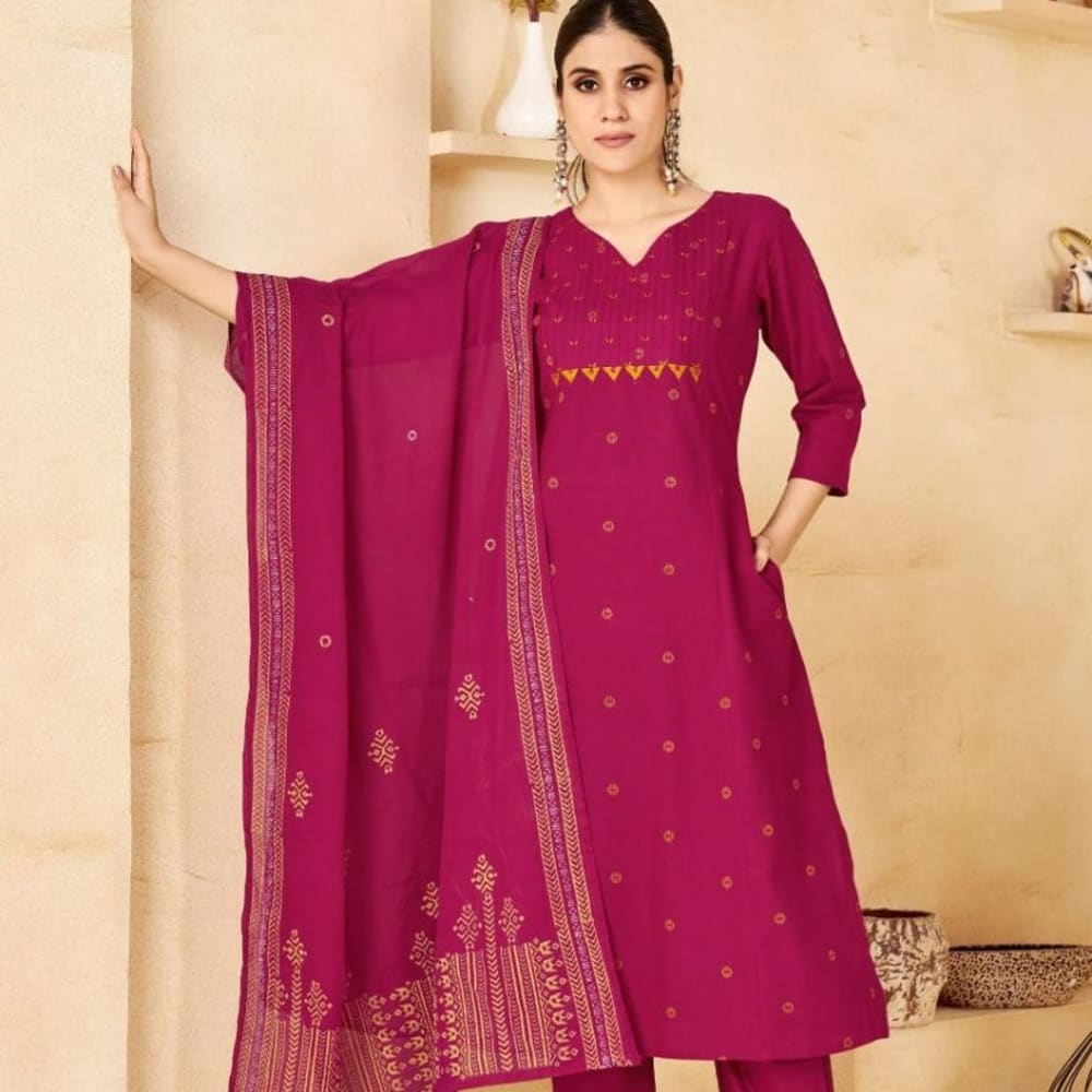 Red Salwar Suite