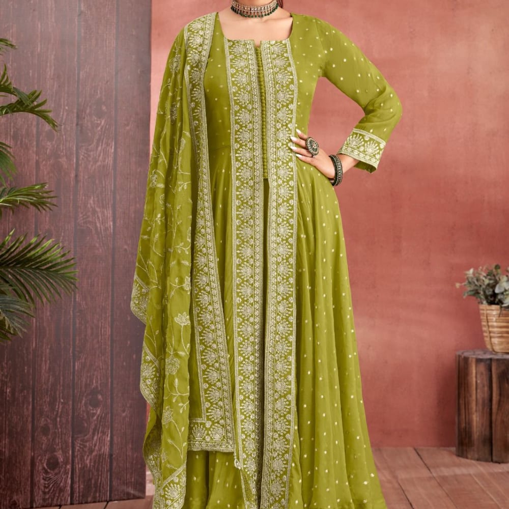Green Salwar Suite
