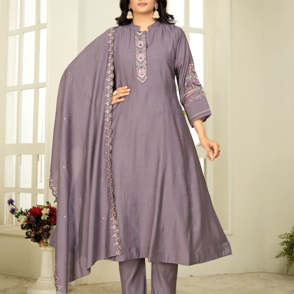 Purple Salwar kurti set