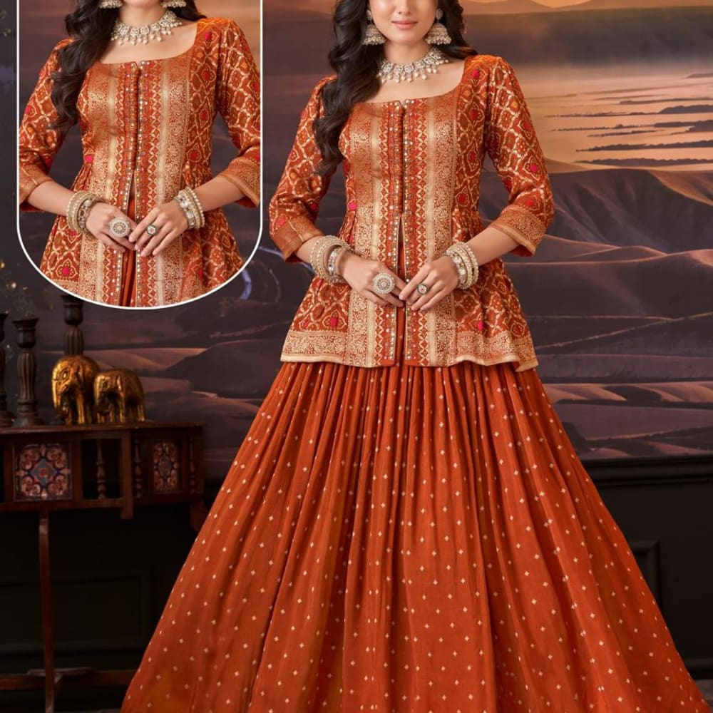 Orange Lehenga