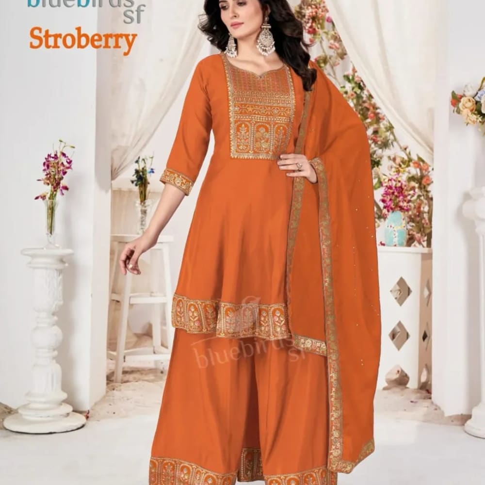 Orange Salwar Suite