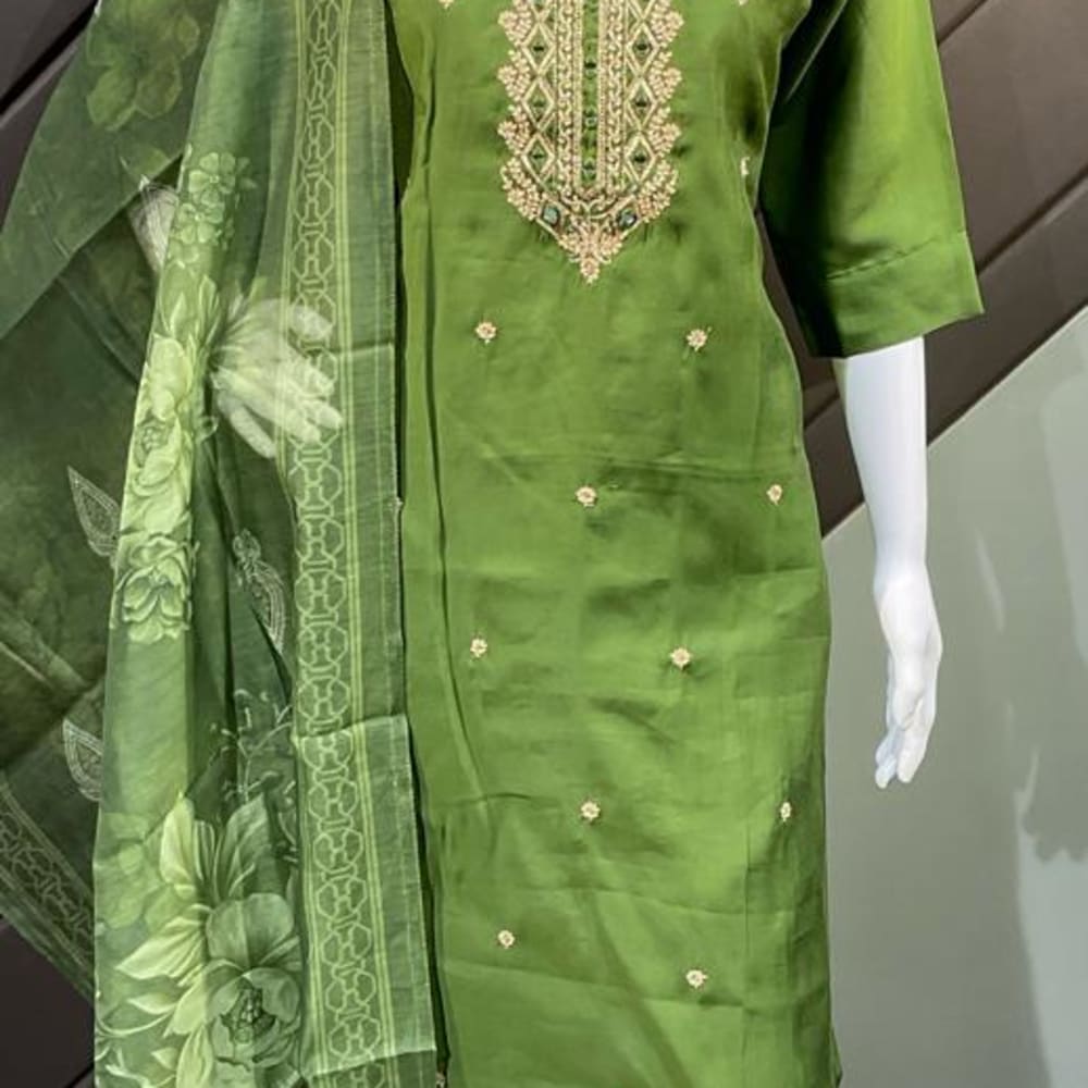 Green Salwar Suite