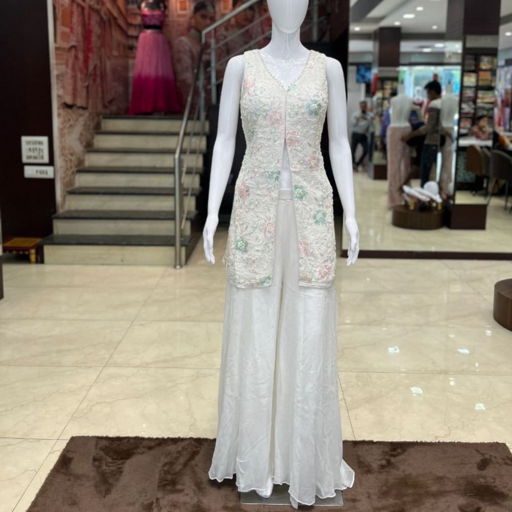 White Lehenga