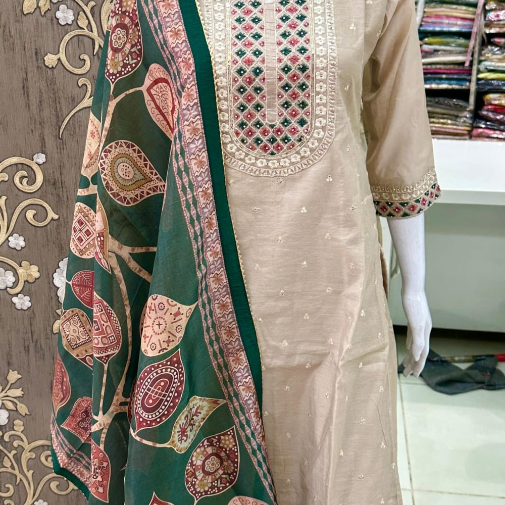 Green Salwar Suite