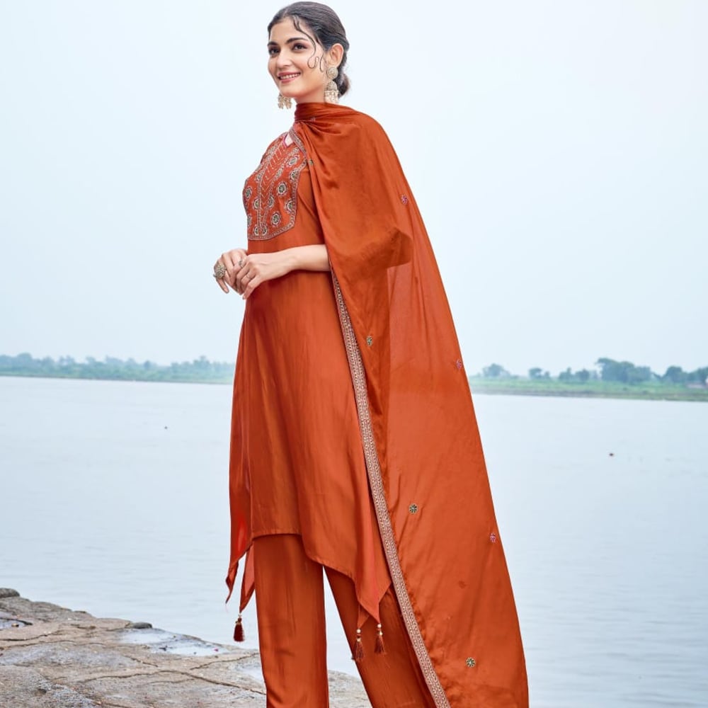 Orange Saree