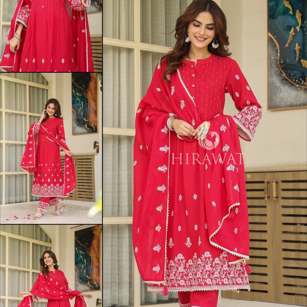 Red Salwar Suite