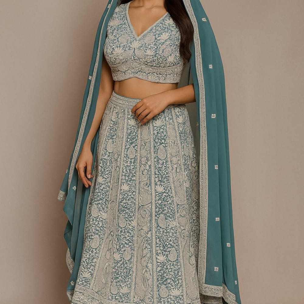 Blue Lehenga