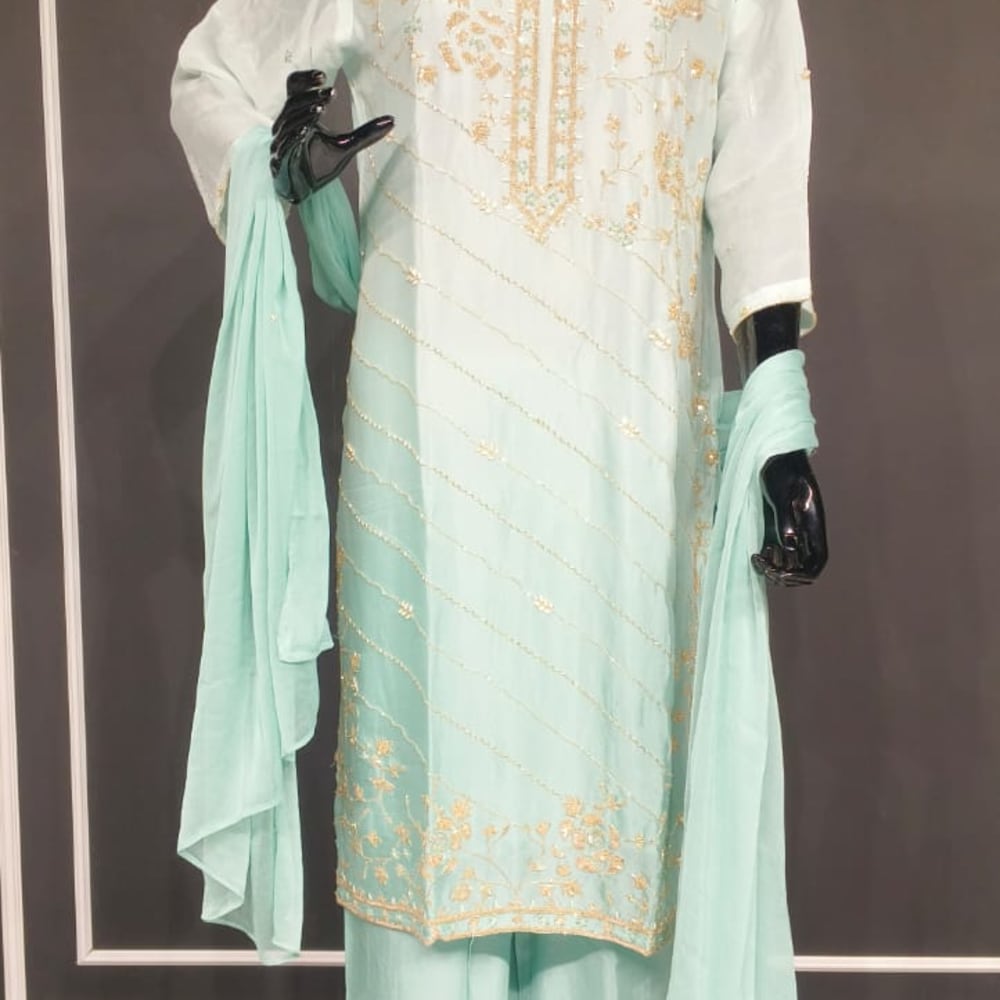 Green Salwar Suite