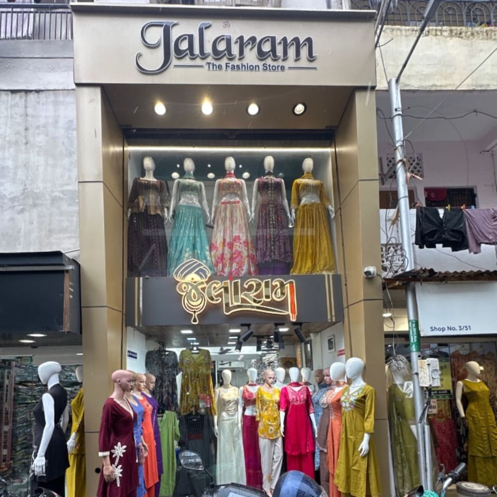 Jalaram the fashion store  logo