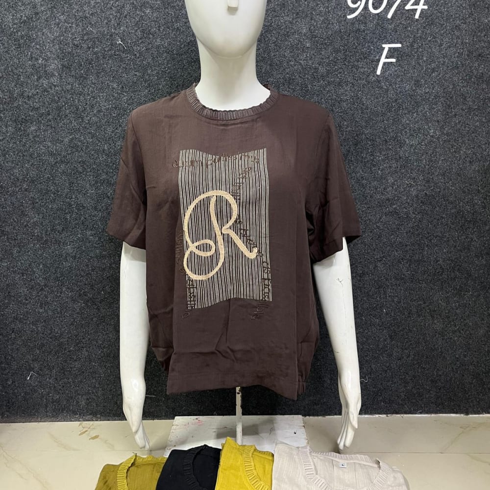 Brown and Beige T-shirt