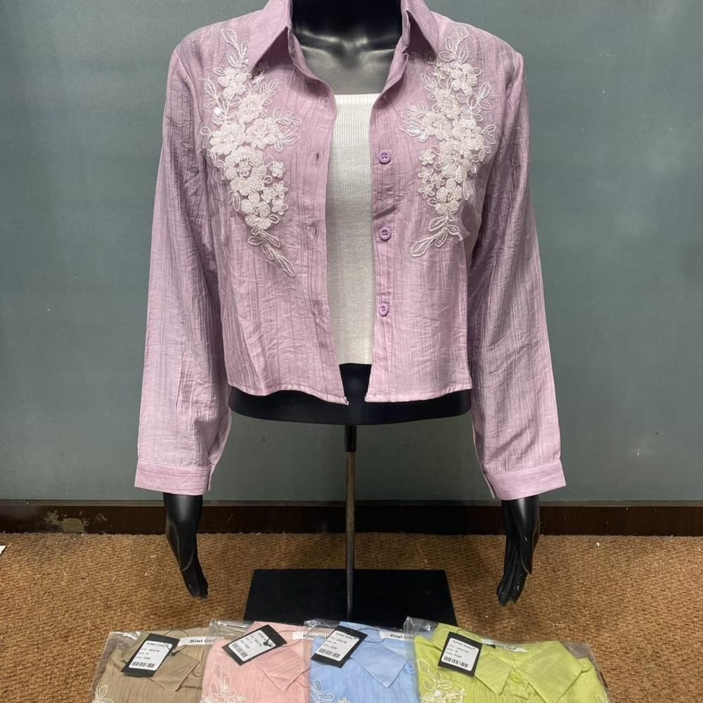 Mauve with white Shirt