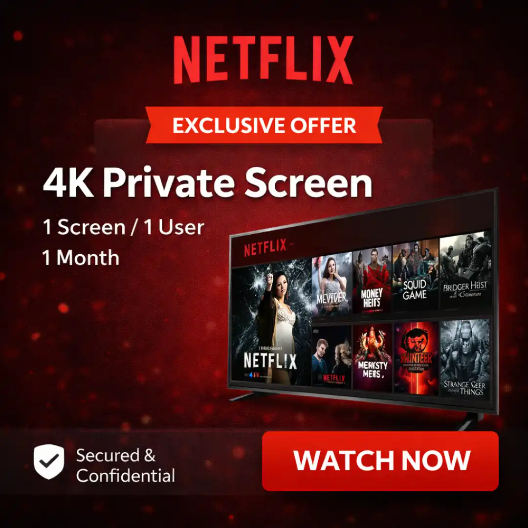 Netflix 4K | 1 Screen 1 Month