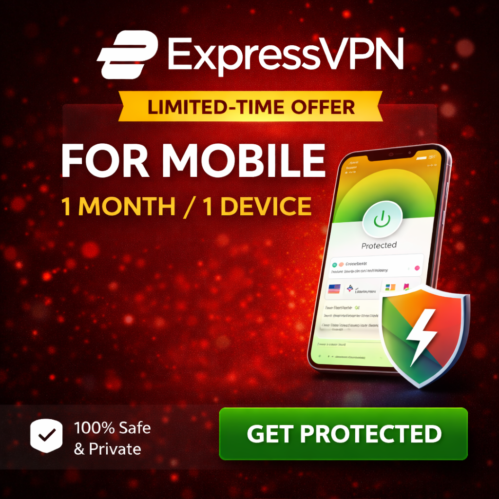 Express VPN (Mobile) | 1 Device 1 Month