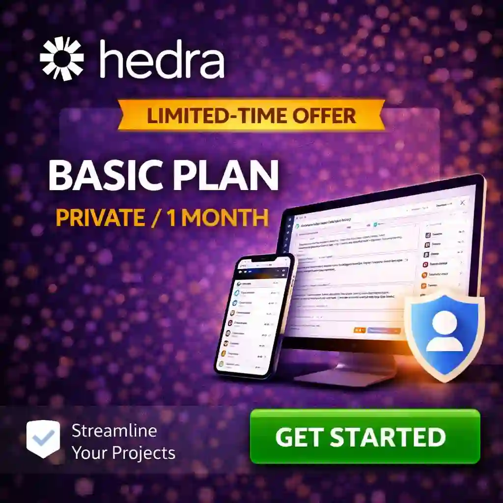 Hedra Basic Plan (Private, 1 Month)