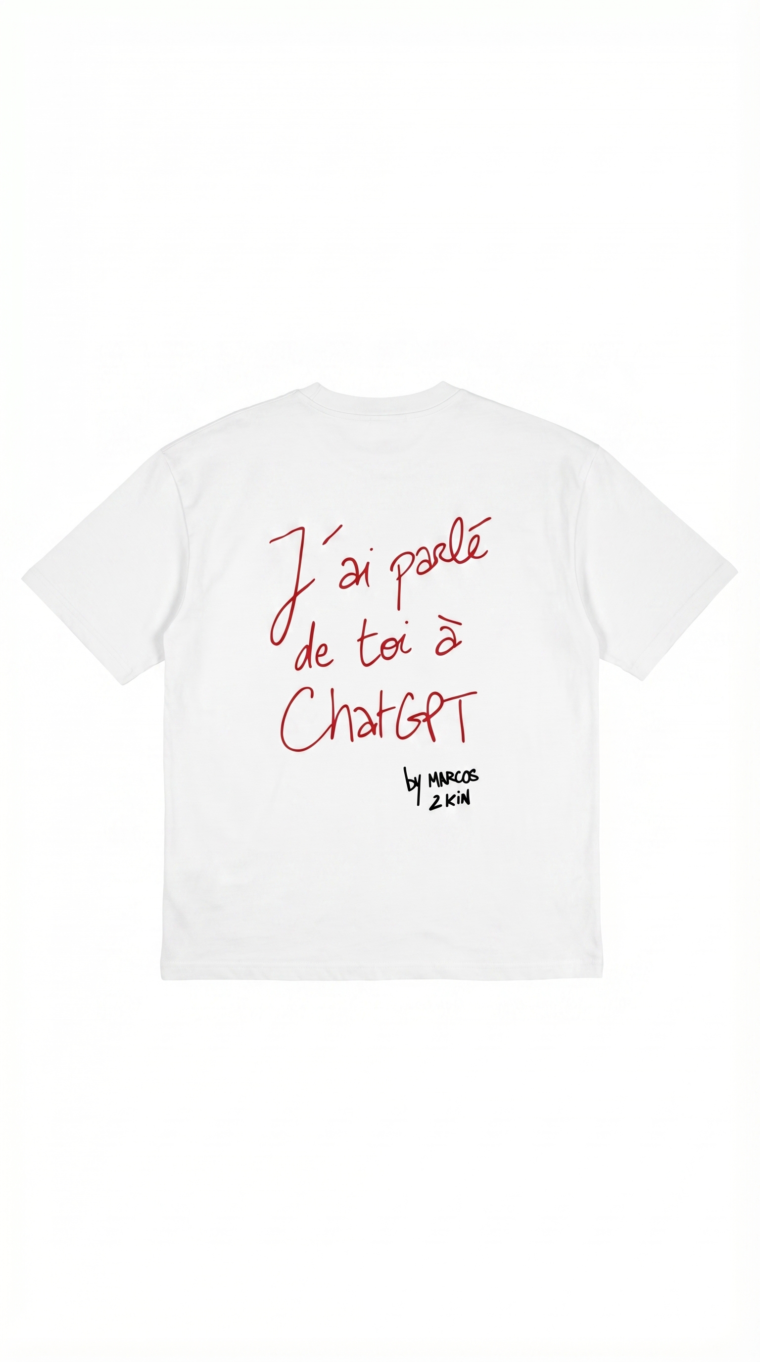 T-shirt « J'ai parlé de toi » — Rouge