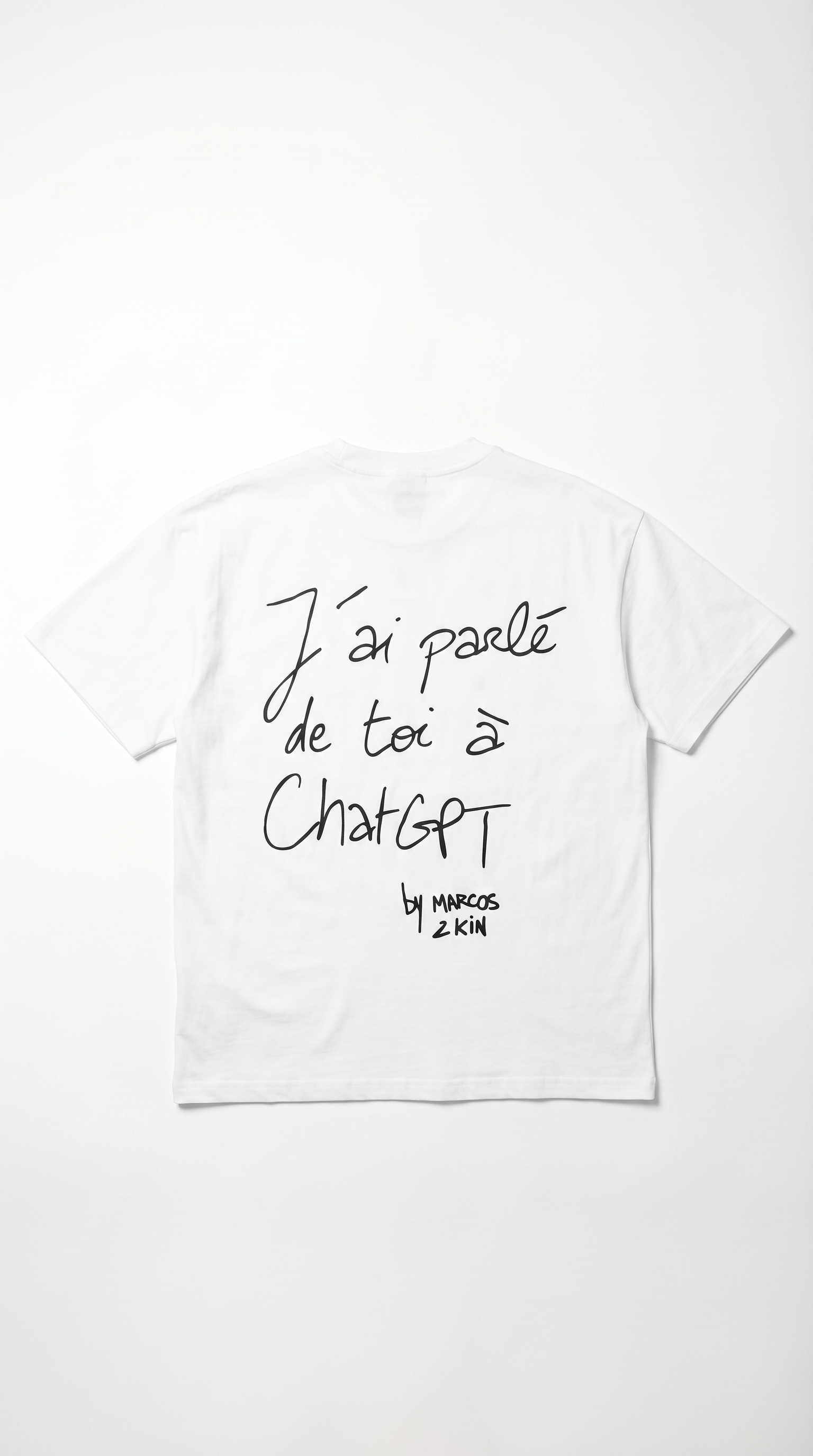 T-shirt « J'ai parlé de toi » — Noir
