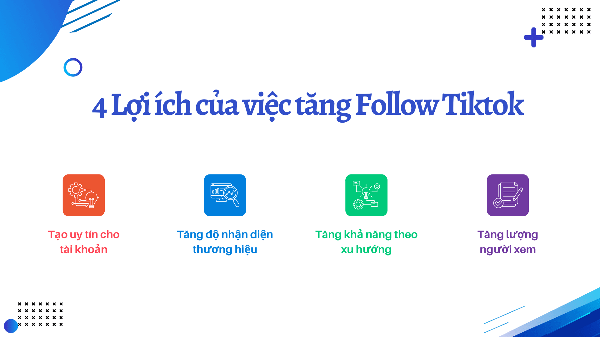 Hình ảnh minh họa lợi ích của việc tăng follow TikTok đối với các nhà sáng tạo nội dung và doanh nghiệp