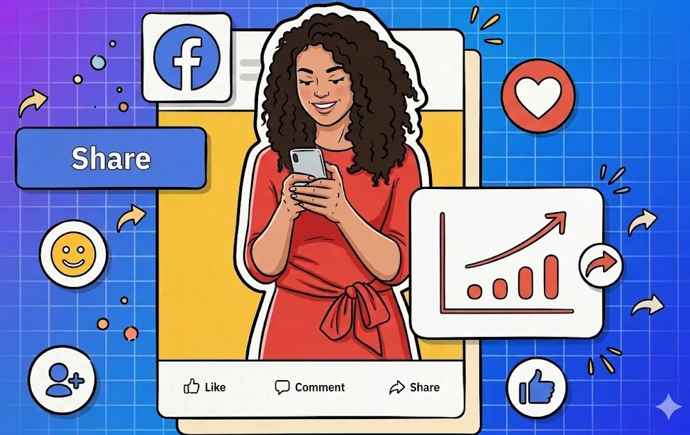 Lợi ích của việc tăng lượt chia sẻ Facebook đối với bài viết bán hàng
