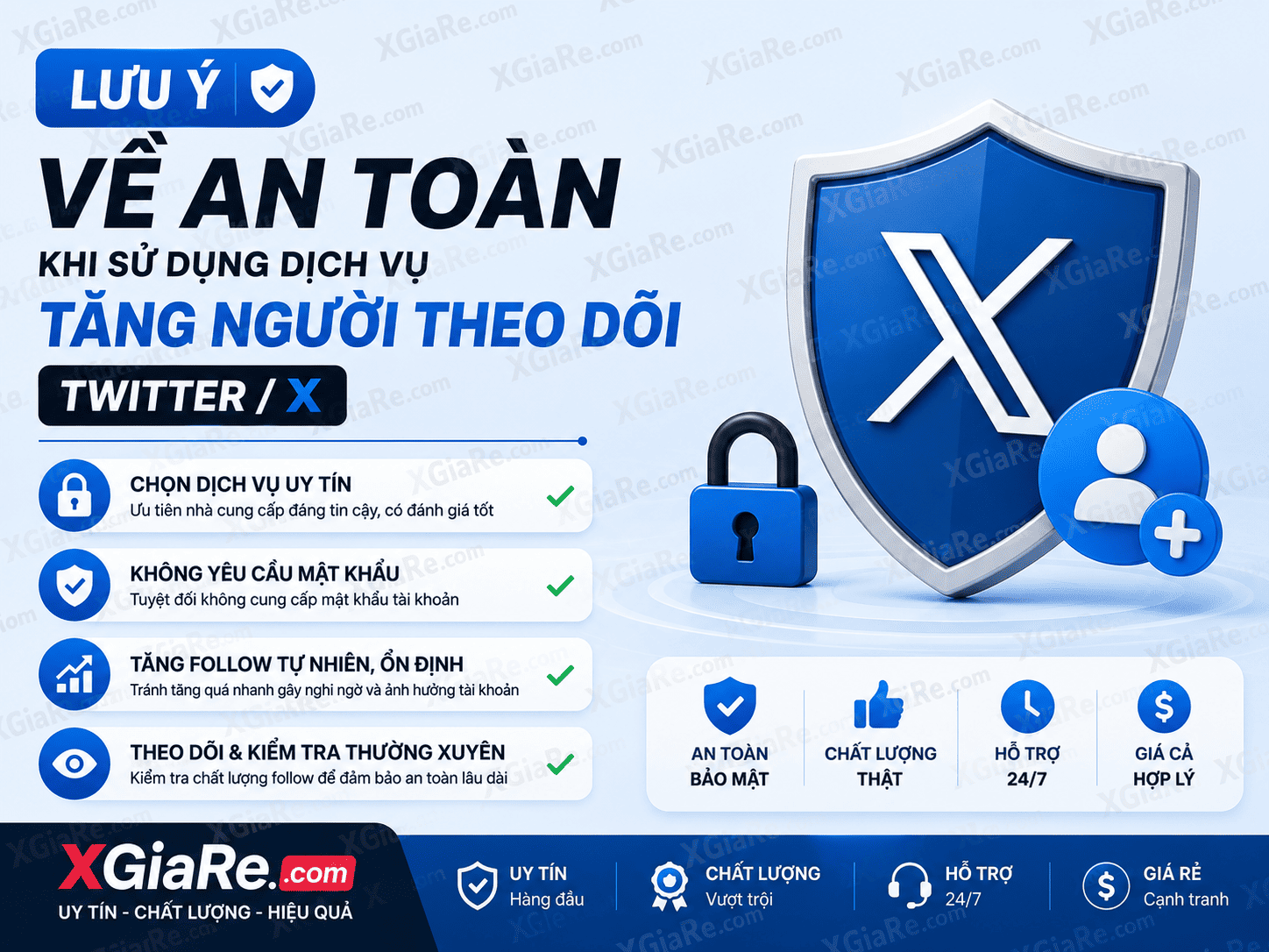 Lưu ý về an toàn khi sử dụng dịch vụ tăng người theo dõi Twitter