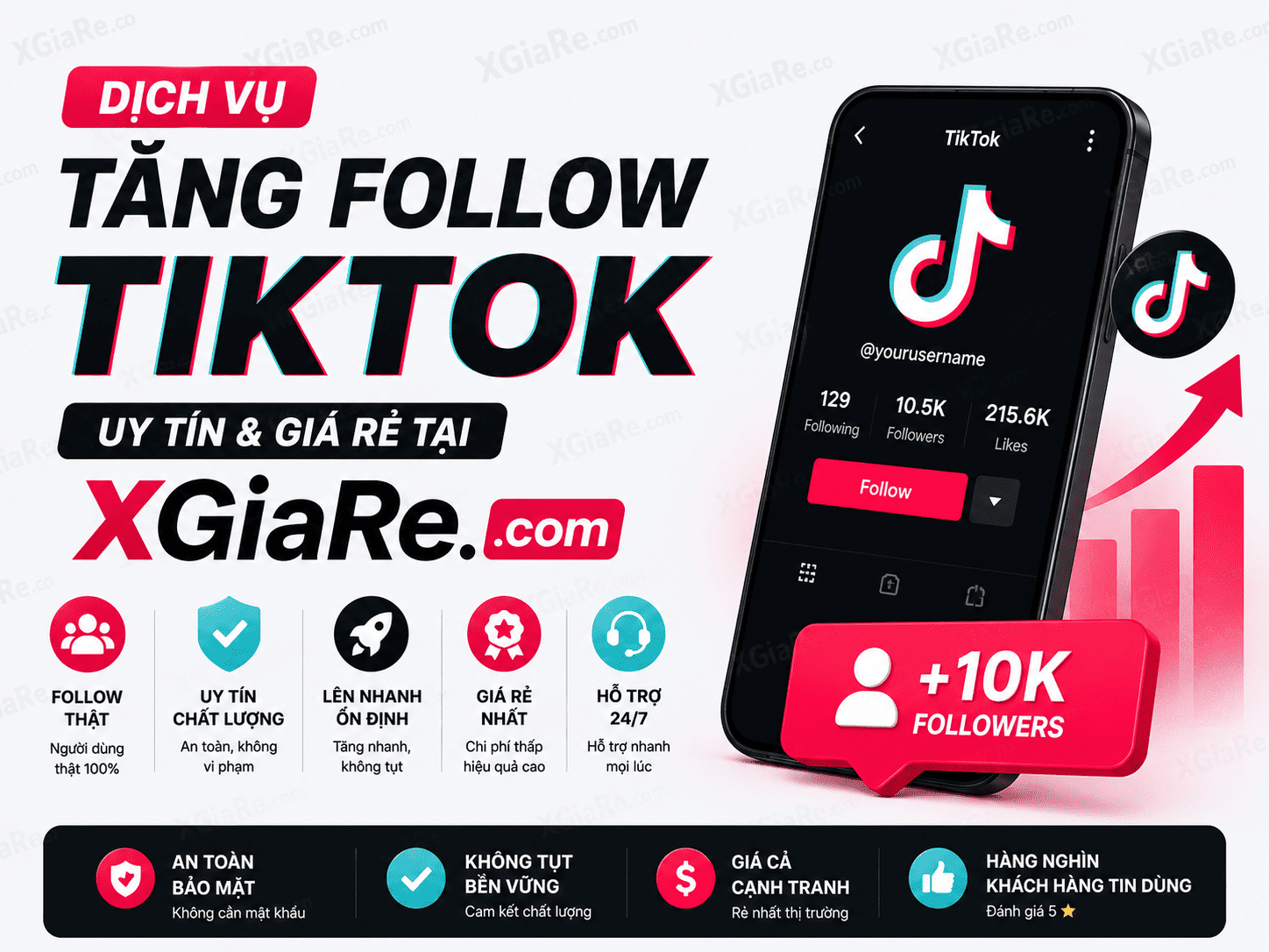 Dịch vụ buff follow TikTok uy tín giúp mở giỏ hàng nhanh chóng