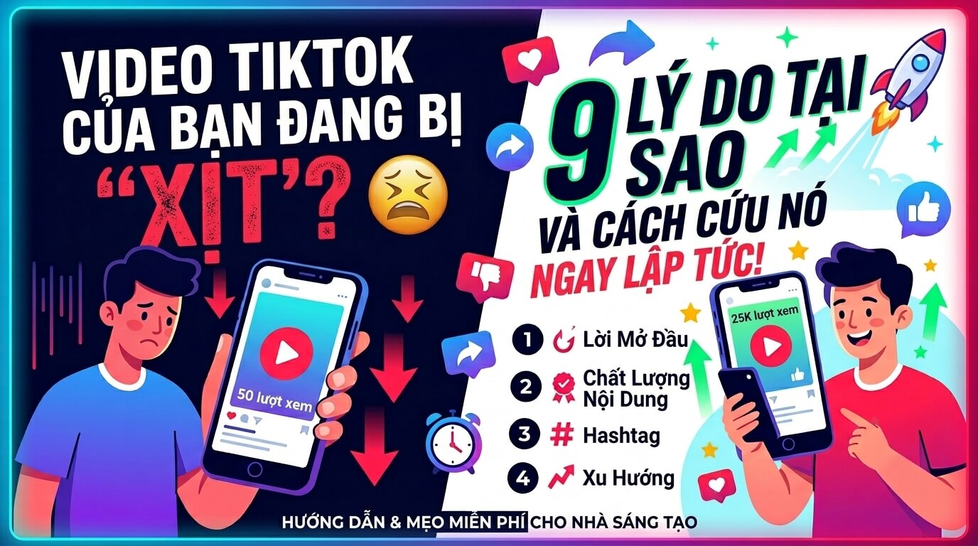Những nguyên nhân thực sự khiến video TikTok bị flop lượt xem