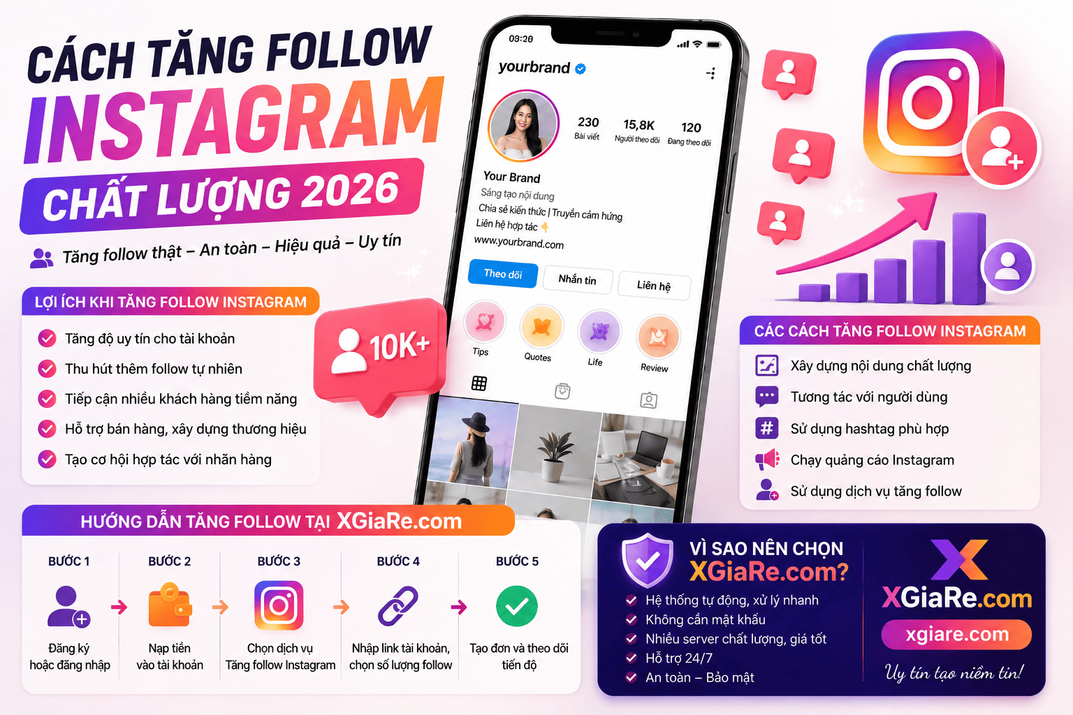 Buff follow, thả tim Instagram có ảnh hưởng gì không? Giải đáp 2026