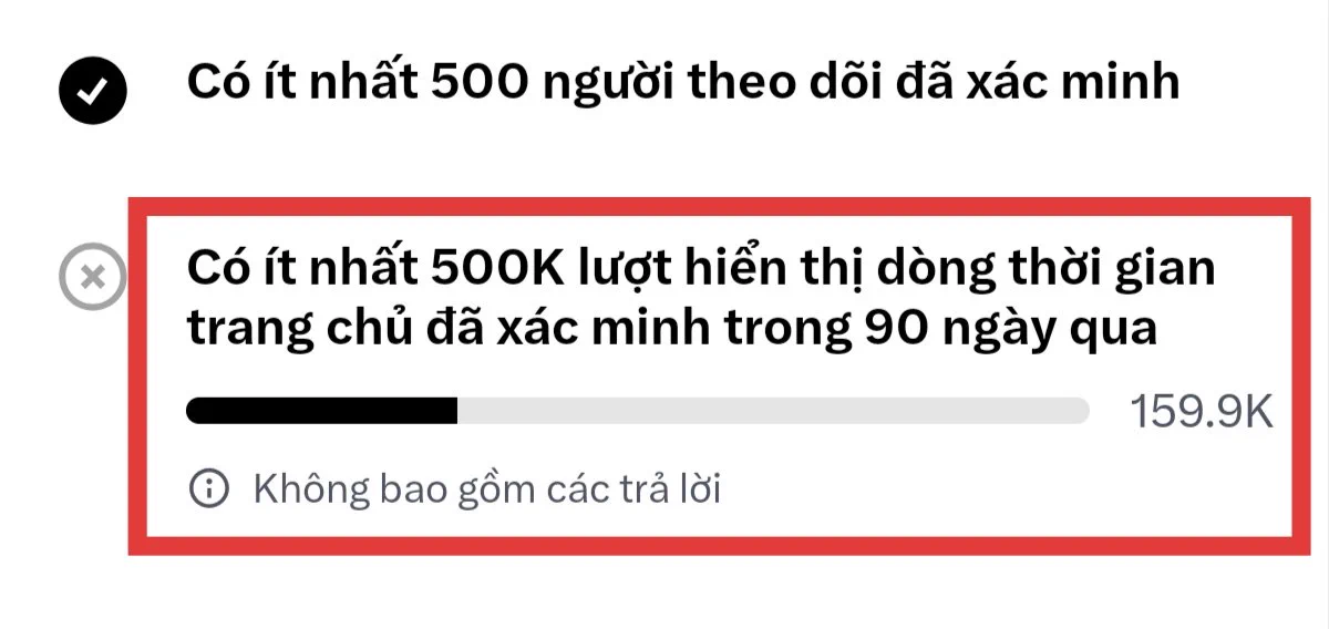 X thay đổi điều kiện kiếm tiền: Cần 500k lượt hiển thị Premium