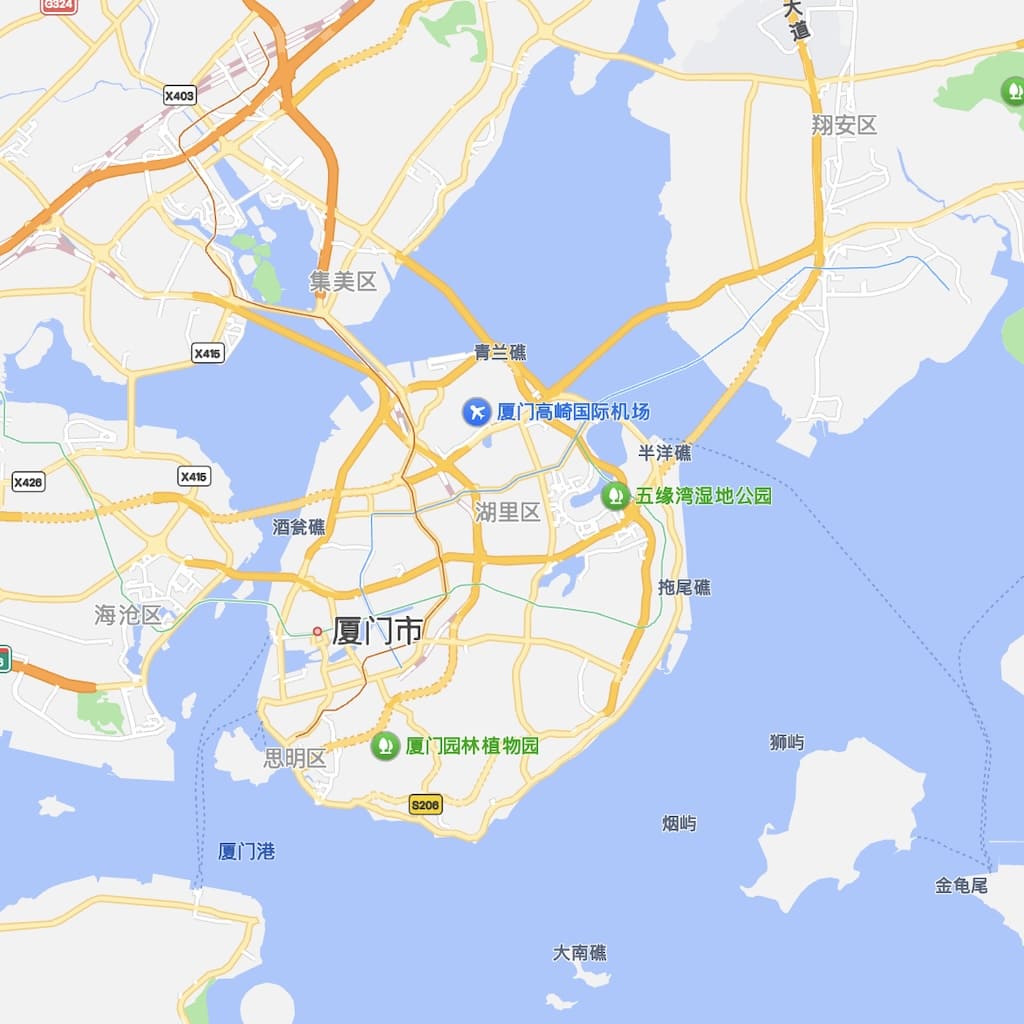 Xiamen Map